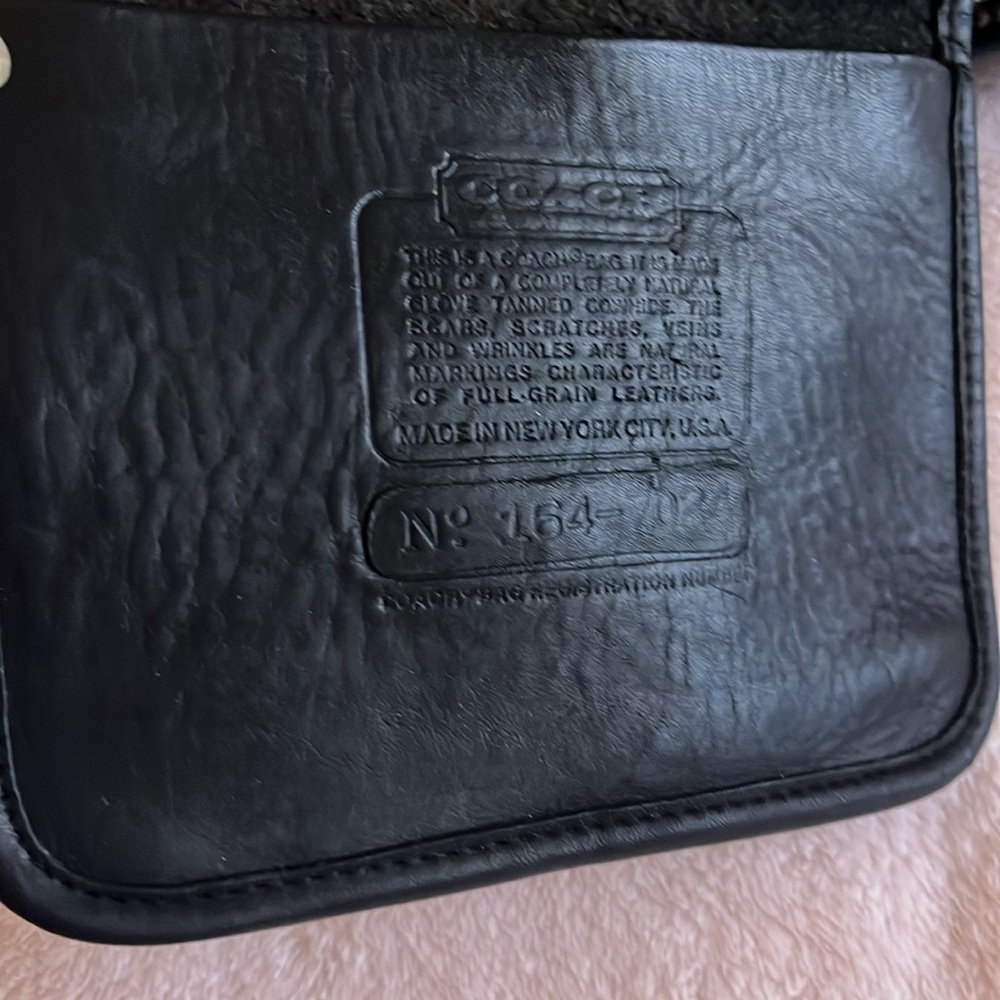 Vintage COACH Y2K Leather BONNIE CASHIN Black Purse double straps No 164-7024 - Picture 15 of 15